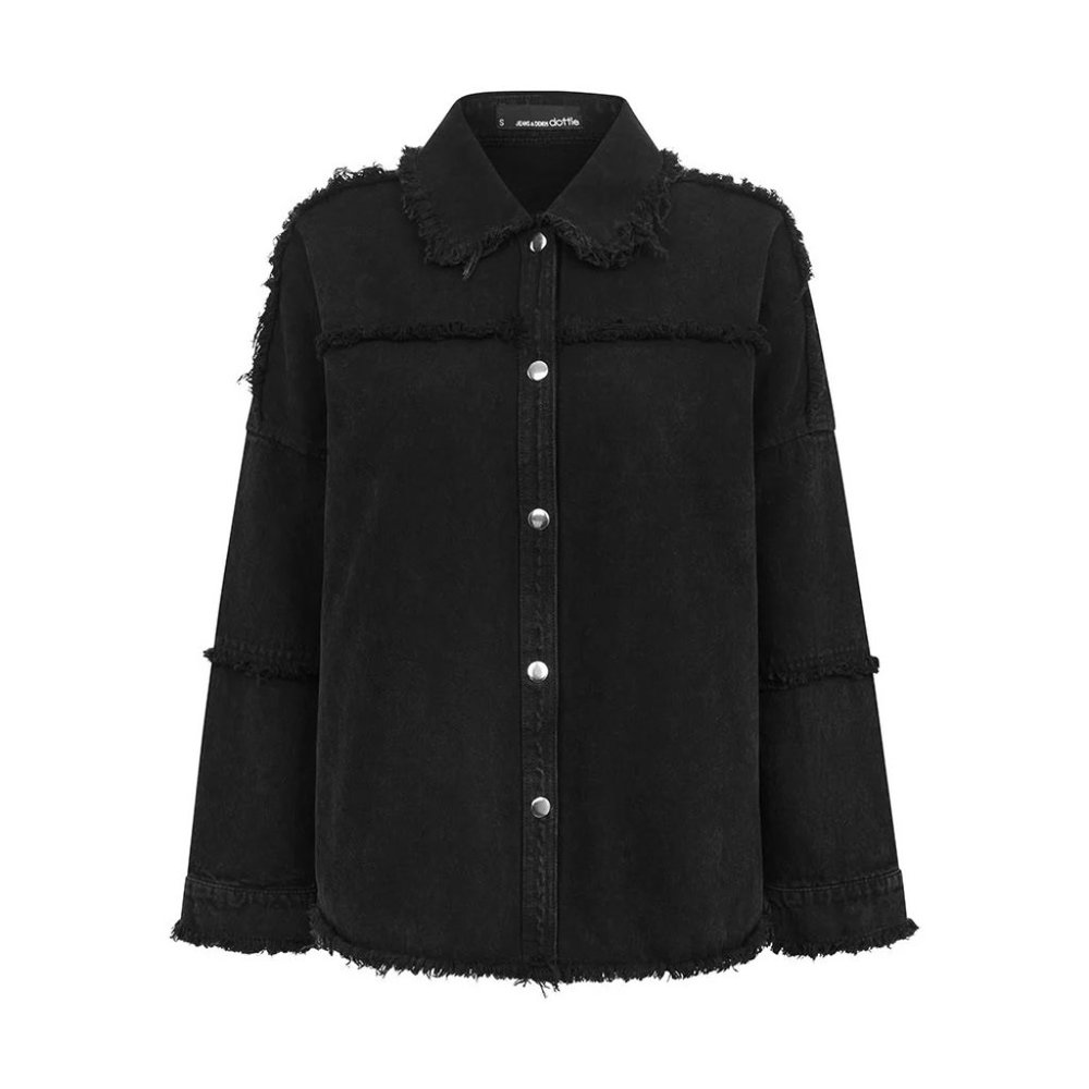 Denim Jackets Black - T0729